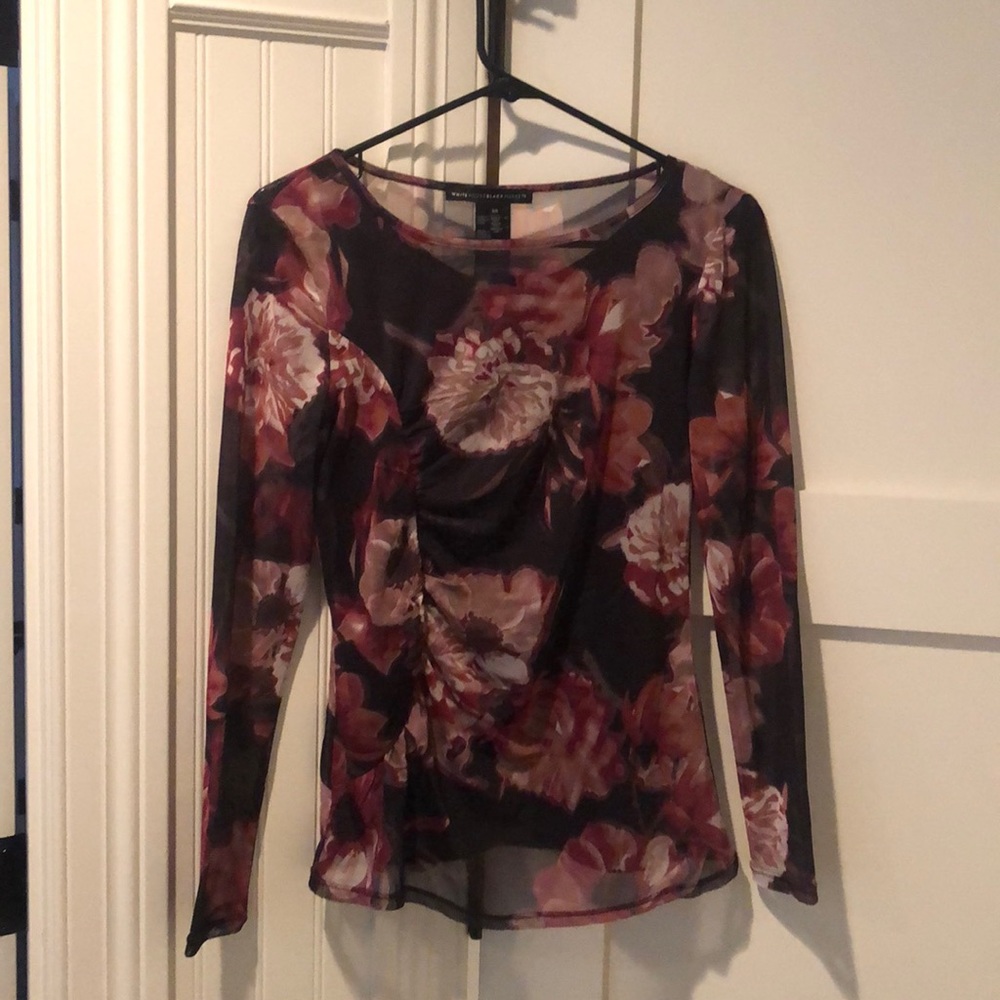 Sheer Floral Long Sleeve